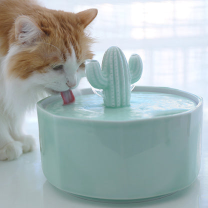 Pet Cat Ceramic Automatic Circulating Electric Active Water Dispenser