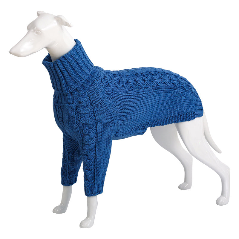 Winter Solid High Collar Dog Sweater Pet Products