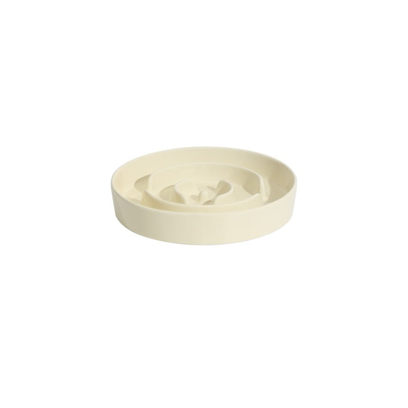 Pet Slow Food Ceramic Neck Protection Bowl