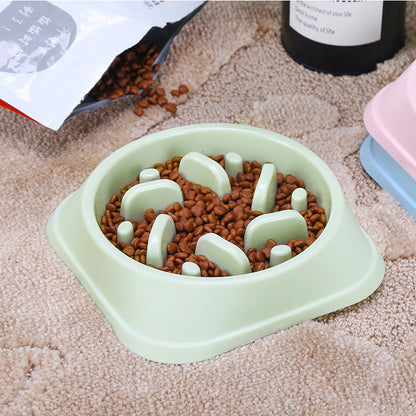 Food bowl slow food pet bowl anti-choking bowl