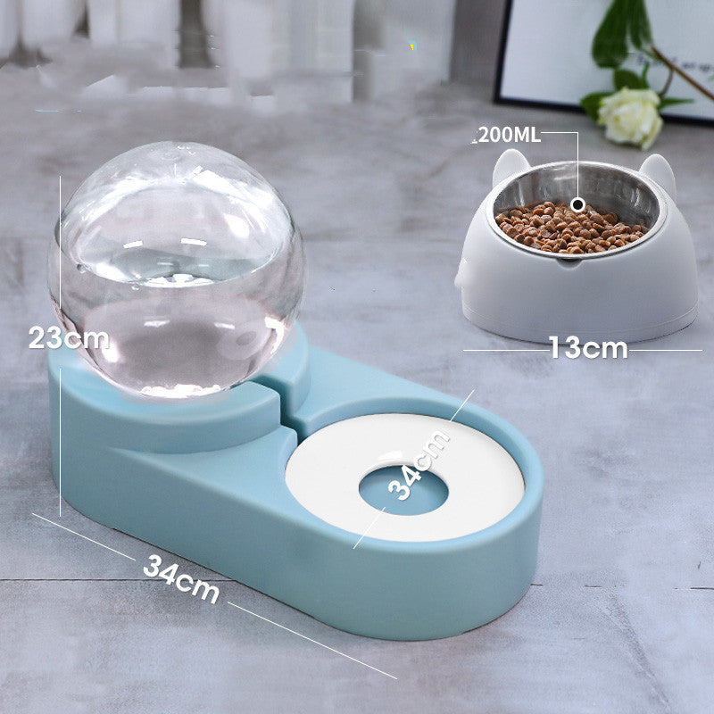 New Bubble Ball Pet Dog Bowls Fountain Cat Food Automatic Feeder 1.8L For Kitten Water Drinking Bowl Feeding Container