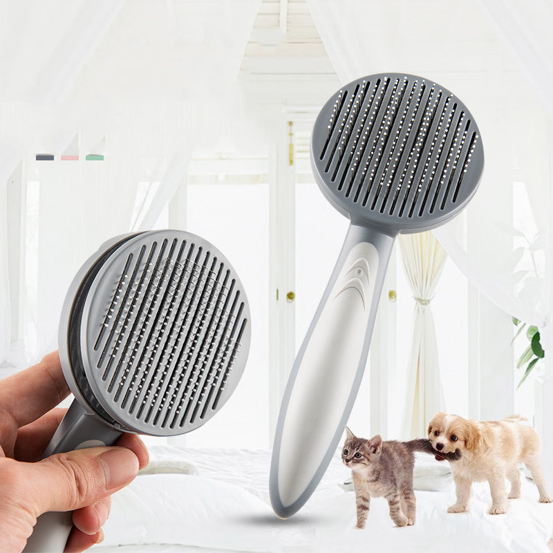 Pet Slicker Grooming Brush Comb For Cats Small Middle Sized Dogs Must Buy in Fur Shedding Season Easy Clean