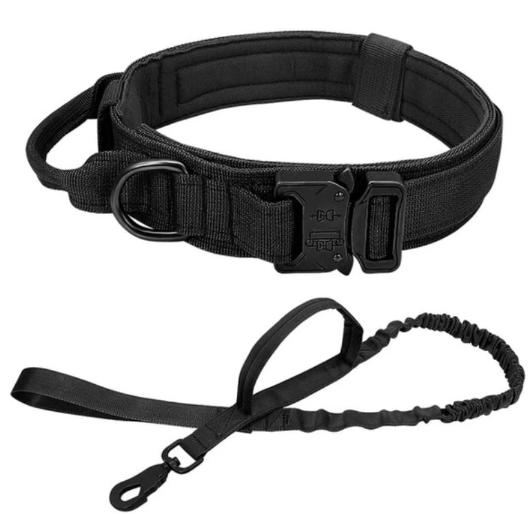 Tactical Dog Collar Pet Collar Tactical Nylon Explosion Type Dog Pen Large Dog Traction