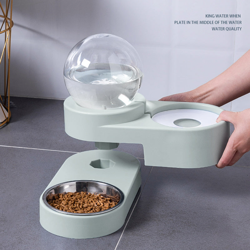 New Bubble Ball Pet Dog Bowls Fountain Cat Food Automatic Feeder 1.8L For Kitten Water Drinking Bowl Feeding Container