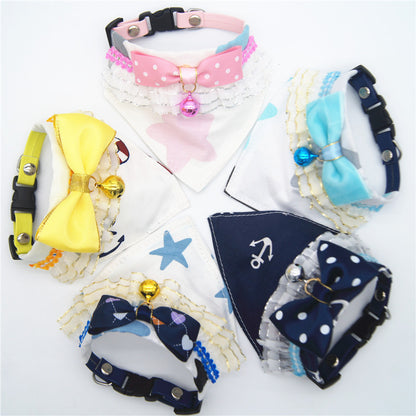 New Style Pet Collar Bow Tie Collar Detachable Dog Collar Pet Supplies