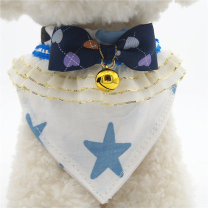 New Style Pet Collar Bow Tie Collar Detachable Dog Collar Pet Supplies