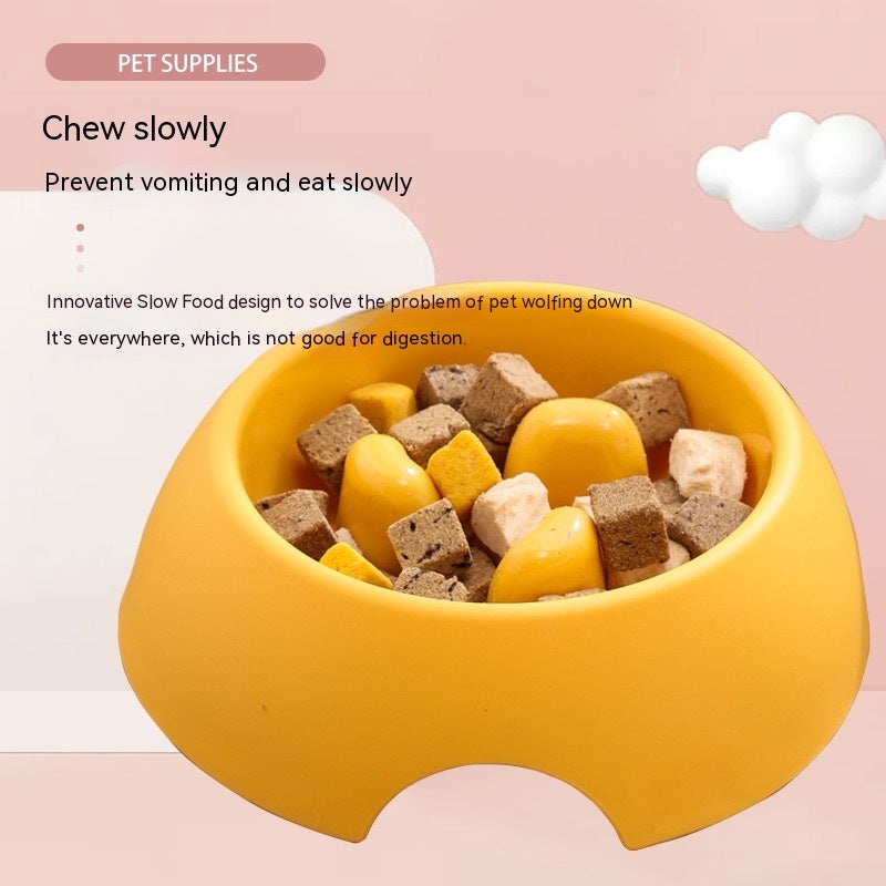 Pet Dog Slow Food Bowl Feeder Color