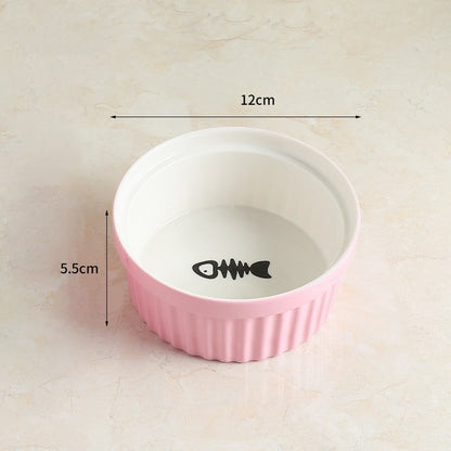 Protect cervical spine cat food bowl cat food bowl pet bowl