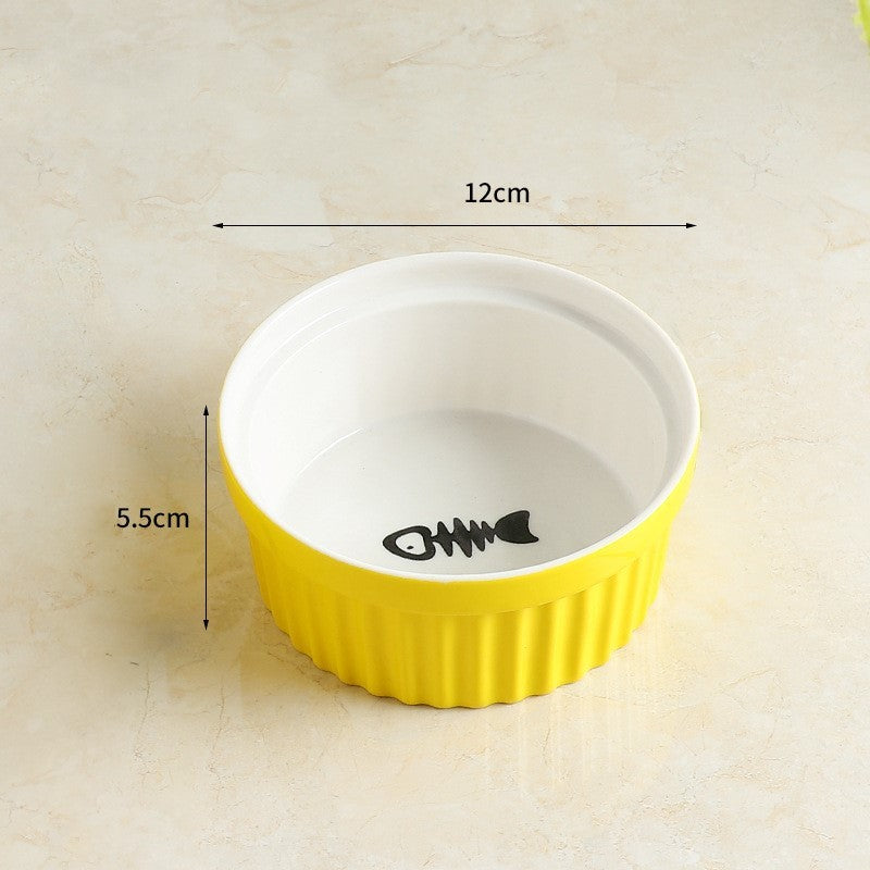 Protect cervical spine cat food bowl cat food bowl pet bowl