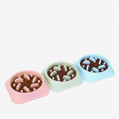 Food bowl slow food pet bowl anti-choking bowl