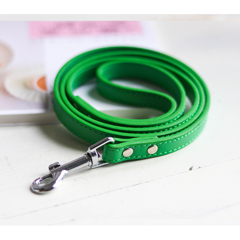 Pet leash collar