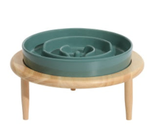 Pet Slow Food Ceramic Neck Protection Bowl