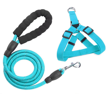 EVA Reflective Pet Dog Leash Collar Set