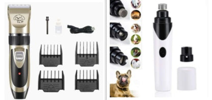 USB Rechargeable Electric Pet Clipper Razor Set Low Noise Pet Hair Trimmer