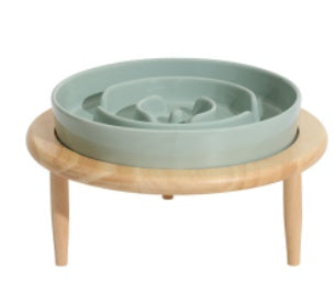 Pet Slow Food Ceramic Neck Protection Bowl