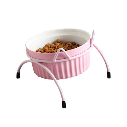 Protect cervical spine cat food bowl cat food bowl pet bowl