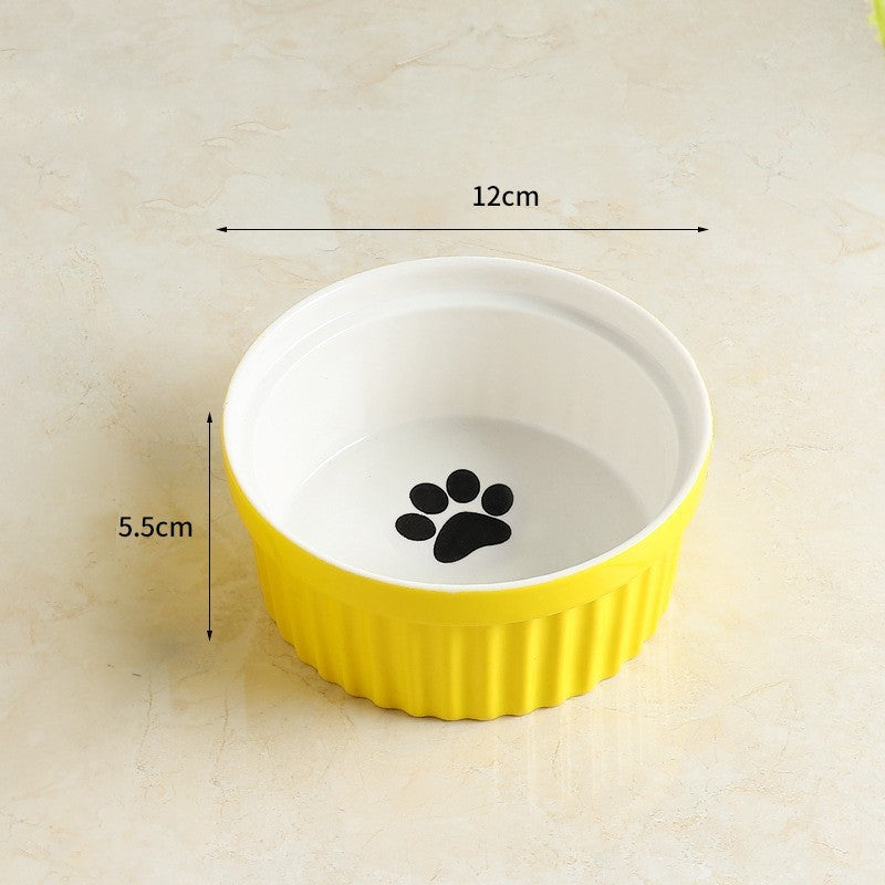 Protect cervical spine cat food bowl cat food bowl pet bowl