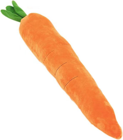 Cute Carrot With Soft Squeaker Carrot Shape Pet Plush Toy With Sound Bite-Resistant Soft Comfortable Dog Toy