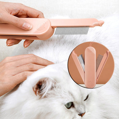 Pet Cat Dematting Comb Dog Grooming Styling Hair Removal Dense Teeth Massage Comb