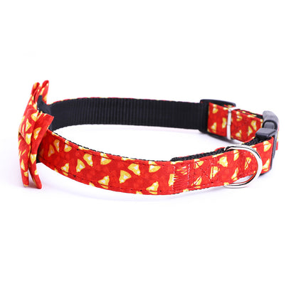 Christmas Pet Collar Medium And Large Dog Bow Collar