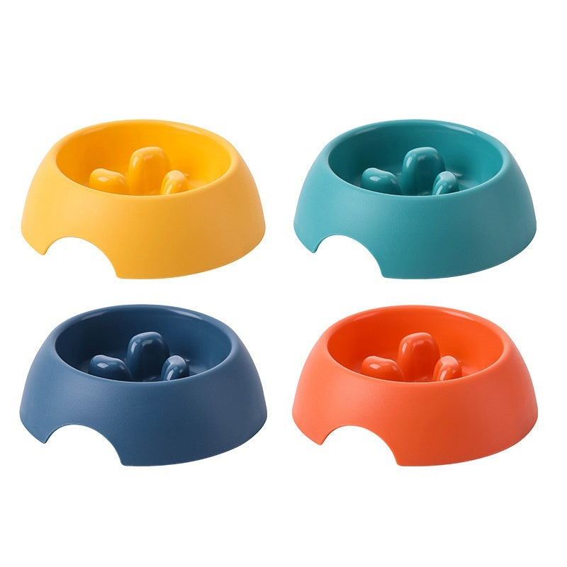 Pet Dog Slow Food Bowl Feeder Color