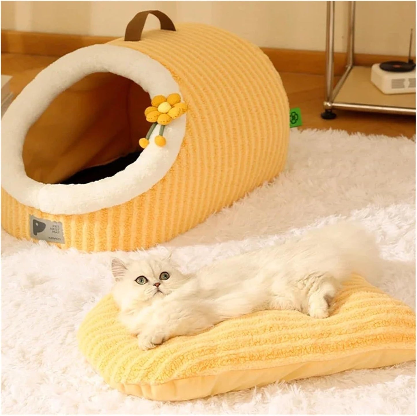 Cat House For Cats Cat Beds For Indoor Cats Cat Bed Cave With Removable Washable Cushioned Pillow  Calming Cozy Soft Cat Cave